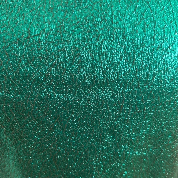 Lulus Always Envied Green Metallic Gathered Mini Dress - Size L - Picture 4 of 15